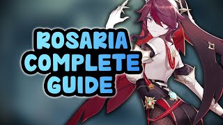 Updated Rosaria Sub Dps amp Support Build amp Guide  Genshin Impact [upl. by Terrab]