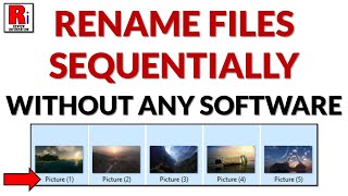 How to Rename Files Sequentially without Any Software [upl. by Heinrike]