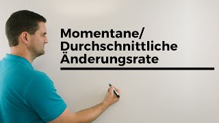 MomentaneDurchschnittliche Änderungsrate Autofahrt Teil 1  Mathe by Daniel Jung [upl. by Nerwal756]