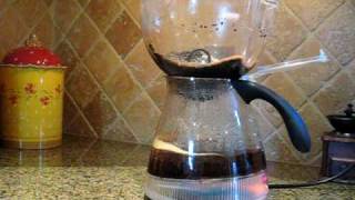 Bodum Santos vacuum coffee maker demonstration [upl. by Ellerrehs]