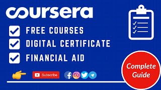 How to Enroll in Coursera Free Courses  Free Certificate on Coursera Financial Aid  Complete Guide [upl. by Odab]