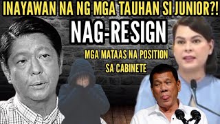 HALA MATAAS NA POSITION SA CABINETE NI BBM NAGRESIGN NA AYAW NA KAY JUNIOR [upl. by Udella]