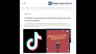 Avoid this CREEPY AI Tiktok Jesus [upl. by Nnylarak]