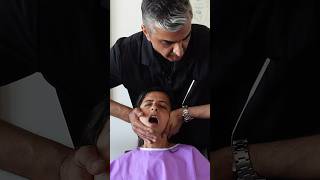 SEVERE TMJ Jaw Pain amp Deviated Septum Adjustment chiropractic shorts drrahim [upl. by Yentirb]