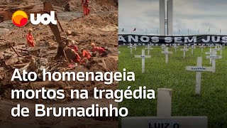 Brumadinho 5 anos Ato em Brasília homenageia mortos na tragédia [upl. by Sheelah]