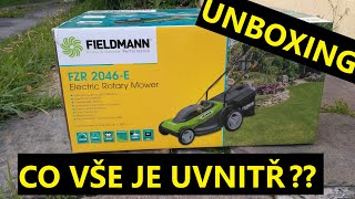 Rozbalení nové sekačky Fieldmann FZR 2046 E  Unboxing [upl. by Nairred543]