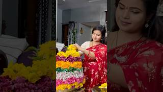 😍🫠 bathukamma festival styling telangana explore festivevibes trend youtube shorts yt [upl. by Camfort]