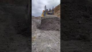 Powerful Komatsu D375A8 Bulldozer Pushing Dirt [upl. by Ardnossak]