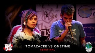 Tomazacre vs Onetime  Semifinal  Campeonato Nacional Beatbox Chile 2018 [upl. by Atinuj]