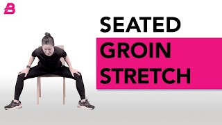 SEATED GROIN STRETCH  Exercise Guide  Safe Exercise for Osteoporosis [upl. by Asiel]