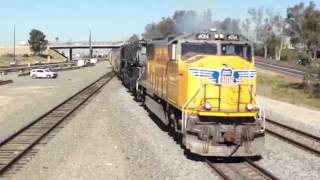 The UP 4014 Project  Departing Colton April 28 2014 [upl. by Anoo]