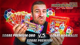 SOBRES PREMIUM VS SOBRE PREMIUM ORO  ADRENALYN XL 201819 LIGA SANTANDER  2 BALON DE ORO [upl. by Chariot]