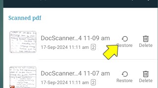 Doc Scanner Se Delete Pdf Wapas Kaise Laye  Delete Pdf Wapas Kaise Laye [upl. by Ahsinyd]