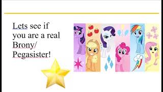 My Little Pony MLP Quiz 14 Qs READ DESC [upl. by Gaut]