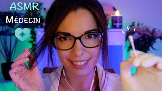 Clinique ASMR des Oreilles 👩🏻‍⚕️ RP Médecin  Test Auditif Massage Nettoyage EAR Attention 3DIO [upl. by Blanche]