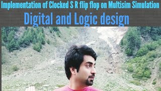 Implementation of Clocked S R flip flop on Multisim Simulation [upl. by Stalker]