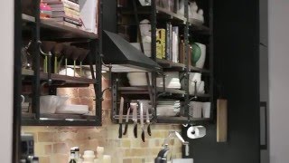 Interior Design — Hip Industrial Galley Kitchen Design [upl. by Fairleigh]