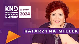 Konferencja Nowoczesny Dyrektor 2024  Katarzyna Miller  zapowiedź [upl. by Gautious]