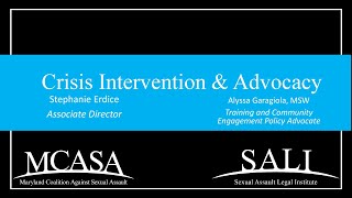 6324  SAVAT Crisis Intervention amp Advocacy [upl. by Akihsar]