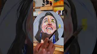 Enjoying the process… art oilpainting portraiture shorts [upl. by Esetal974]