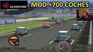 rFactor PC  Probamos mod con MÁS DE 700 COCHES Silverstone Club Version  Gameplay [upl. by Yelrak587]