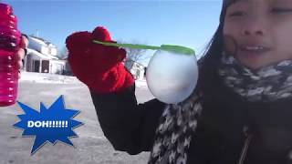 Blowing Frozen Bubbles in 10 Degree Weather  See What Happens [upl. by Erasmus]