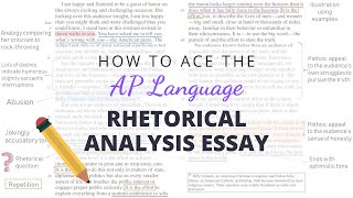 How to Ace the AP Language Rhetorical Analysis Essay  Annotate With Me [upl. by Scandura]