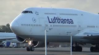 Boeing 747 8 Lufthansa Ezeiza [upl. by Mazlack]