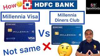 HDFC Millennia Credit Card on Diners Club and Visa Network  No More Same  HDFC Millennia Diners [upl. by Adoc]