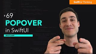 How to use Popover modifier in SwiftUI  Bootcamp 69 [upl. by Aysab806]