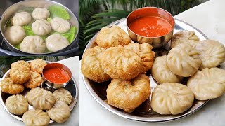 No Steamer सोयाबीन मोमोज़ 2 Ways Fried amp Steamed I Soybean Momos Recipe Soyabean Momos I Momos Recipe [upl. by Verene440]