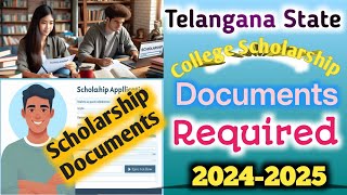 Telangana postmatric scholarship documents required inet services [upl. by Remot]