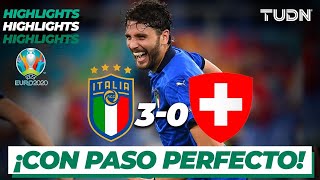 Highlights  Italia 30 Suiza  UEFA Euro 2020  Grupo EJ2  TUDN [upl. by Arriaet]