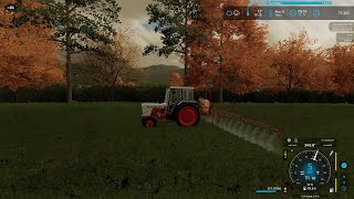 MAYPOLE FARM 51175 DAVID BROWN 996 SPRAYING WINTER CROPS [upl. by Ymrots]