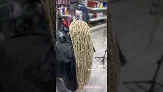 Blonde Faux Locs are a Vibe  Exodus Beauty [upl. by Elamaj]