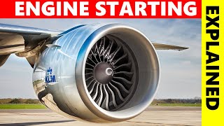 How do Airplane Engines Start Including Startup Sounds [upl. by Anaile]