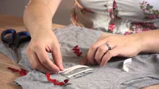 How to Put Ribbons on TShirts  Shirt Crafts [upl. by Braden453]