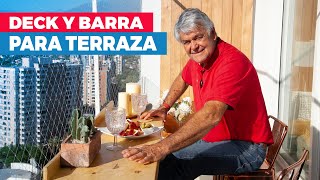 Cómo construir una barra de balcón y deck para terraza [upl. by Korwin]