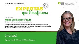 Conferencia ExpertasQueTransforman 💜✨ con la Mtra María Emilia Beyer Dir del UniversumMuseo [upl. by Amador]