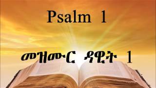 TIGRIGNA BIBLE Audio with words መዝሙር ዳዊት 1  Psalm 1 [upl. by Ycnej]