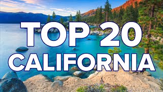 20 BEST PLACES TO VISIT CALIFORNIA [upl. by Winshell]