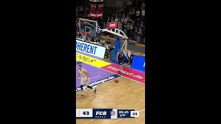 Johannes Voigtmann attacks the rim [upl. by Airamzul]