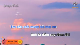 MƯỢN TÌNH  BÌN Guitar beat solo karaoke Muoi Music  Muối SV [upl. by Adran]