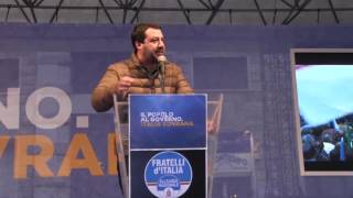 Salvini “Reintrodurre servizio militare obbligatorio” [upl. by Oiligriv]