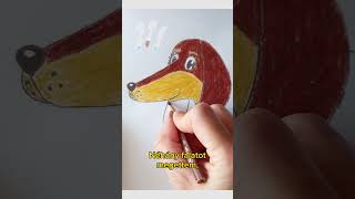 Tacskós mese kutyás mese cuki mese dachshund How to draw a dog Hogyan rajzoljunk kutyát [upl. by Bambie]