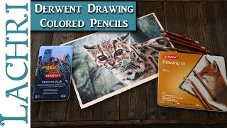 Derwent Drawing Colored Pencil Review amp Demo w Procolour  Lachri [upl. by Artema28]