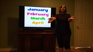 Macarena Months of the Year with Mrs Gonto 4192020 [upl. by Elocel]