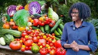 I Dont Buy Food At All  Ugandan Woman Grows All Her Food In a Small Backyard [upl. by Rayburn]