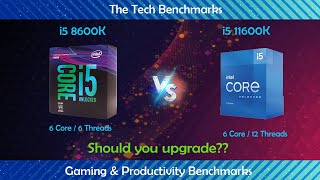 intel i5 8600k vs intel i5 11600kHow much performance difference   Which one worth buying [upl. by Philip958]