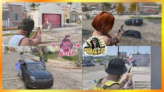 Marabunta Grande Besties vs Vagos At The Barrio Multi POVs  NoPixel 40 GTA RP [upl. by Nylcaj]